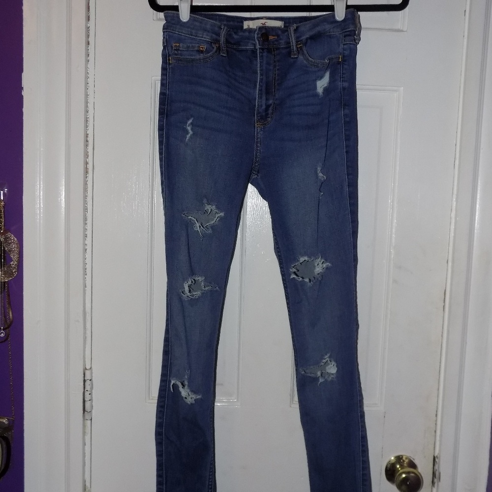 high waisted skinny jeans
